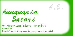 annamaria satori business card