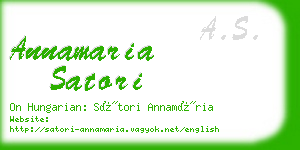 annamaria satori business card